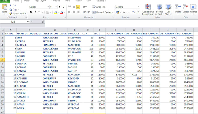 clean and structure your spreadsheet data professionally