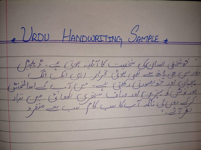 write neat and professional handwritten assignments