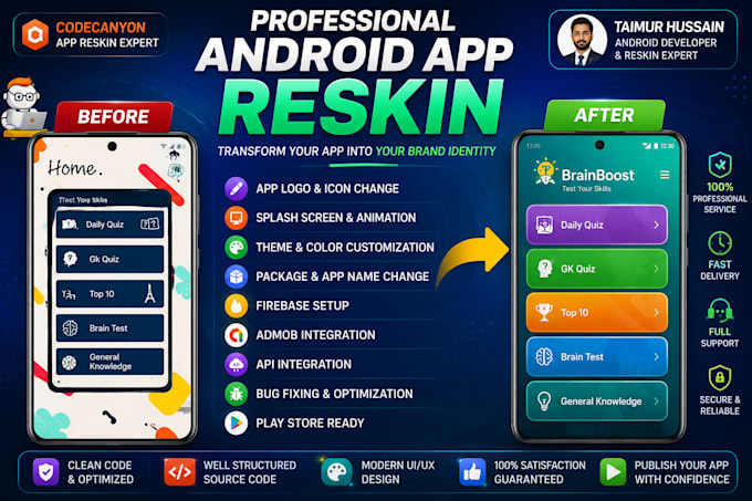 reskin app, reskin your android app with animation reskin