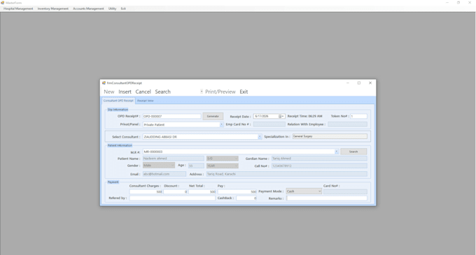 build hospital management software for clinics and dentists