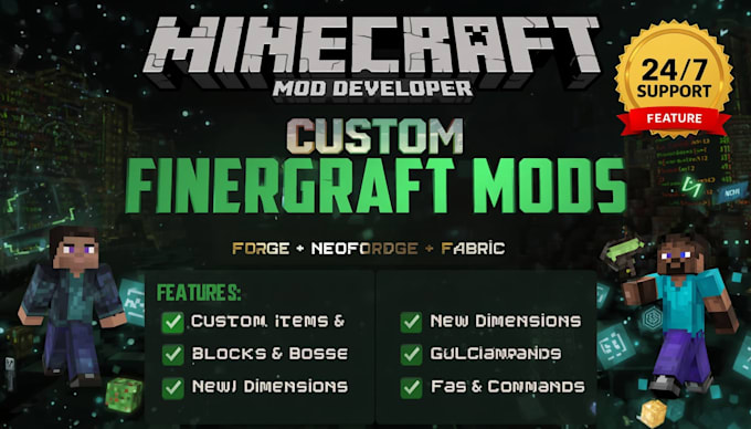 make you a minecraft mod in forge, neoforge or fabric