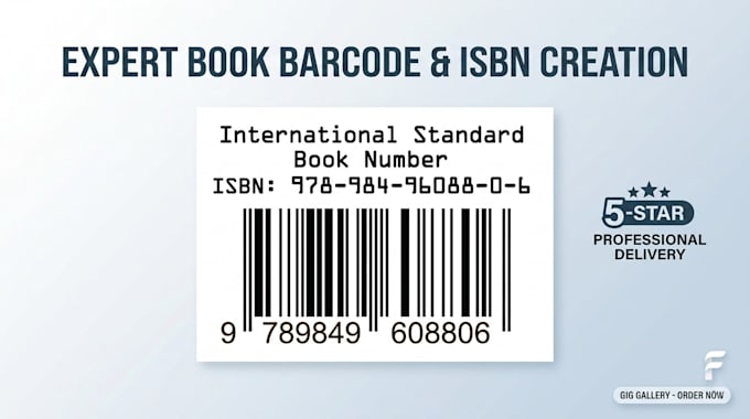 custom barcode design for products books and packages through provided isbns