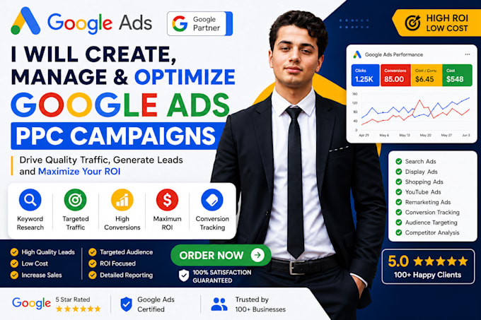develop and manage google ads campaigns