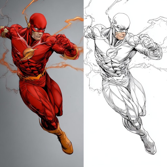 superhero character for comics