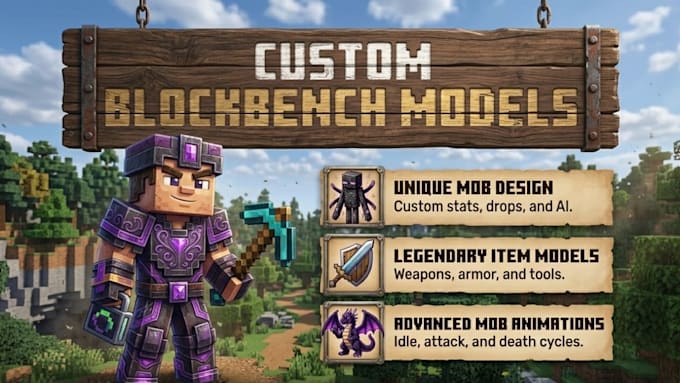 create high quality custom minecraft mobs in blockbench