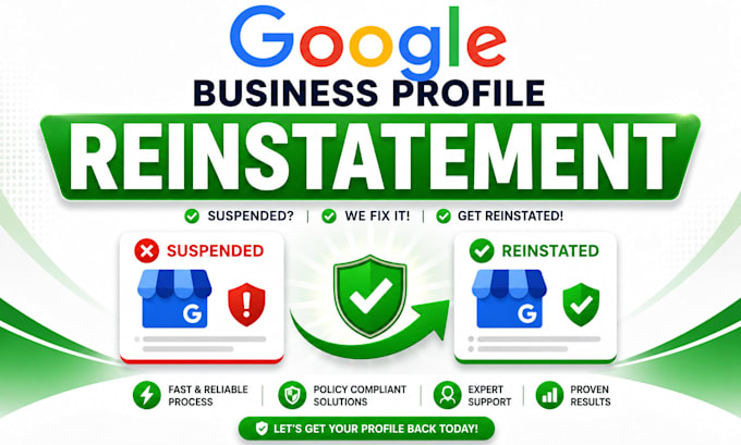 verify and fix suspended google my business profile gmb reinstate