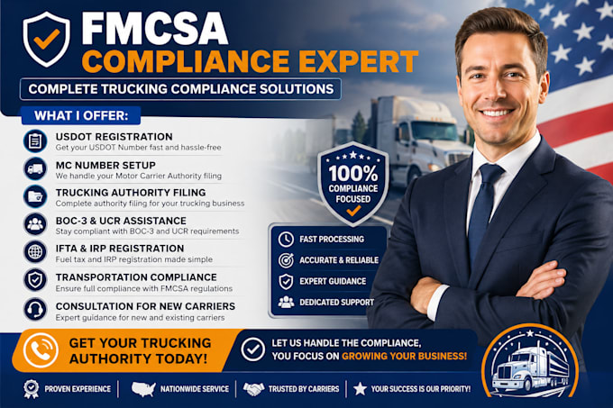 do fmcsa registration and trucking compliance