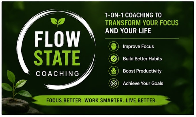 provide 1 on 1 productivity and focus coaching sessions
