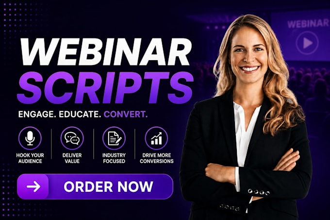 write your webinar scripts slides for presentation webinar slides that converts