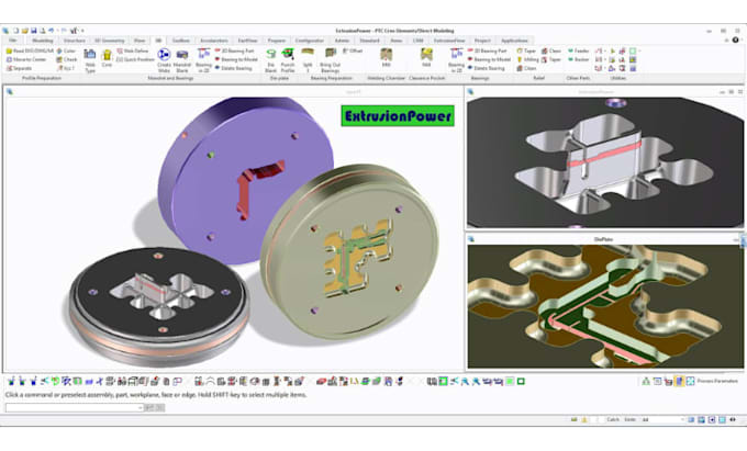 do aluminum pipe film profiles extrusion die manufacturing and technical drawing