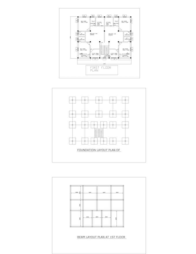 create professional autocad 2d drawing