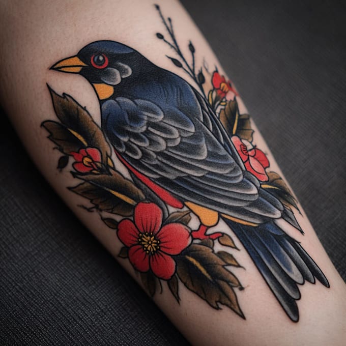 do amazing tattoo design, traditional tattoo design