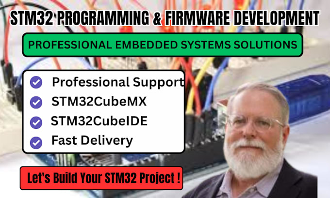 do stm32 programming, firmware development and embedded systems projects