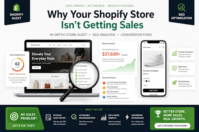 do a shopify cro audit to increase your conversion rate and sales