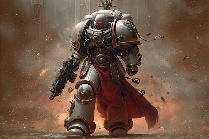 make warhammer 40k character art
