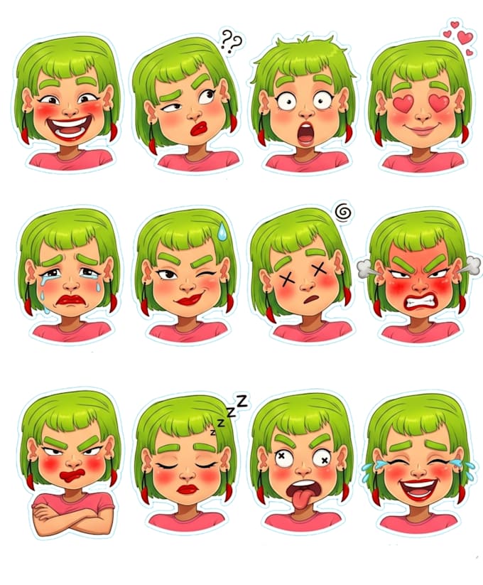 draw a professional digital sticker