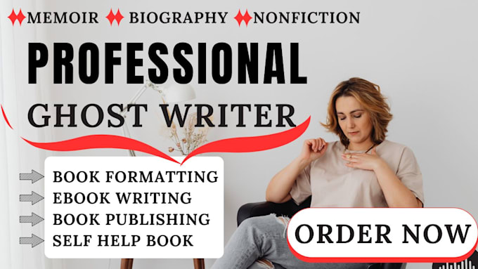 professionally ghost write your memoir, biography