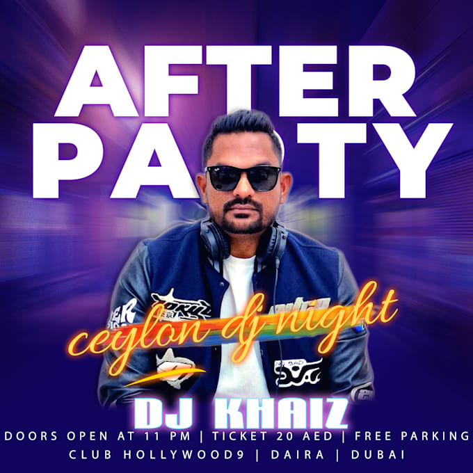 create modern dj, club and party flyer design