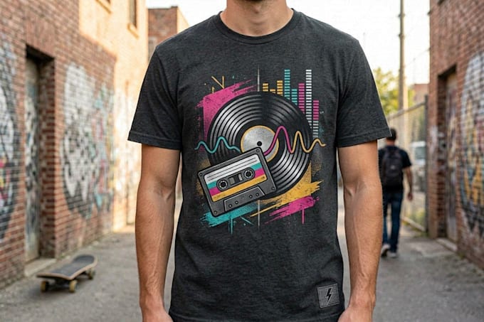 create modern and trendy tshirt design for your brand