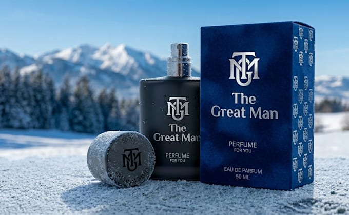 design luxury 3d perfume bottle and packaging for tgm
