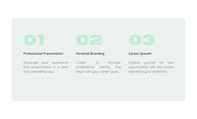 rewrite, optimize and design your professional CV or resume