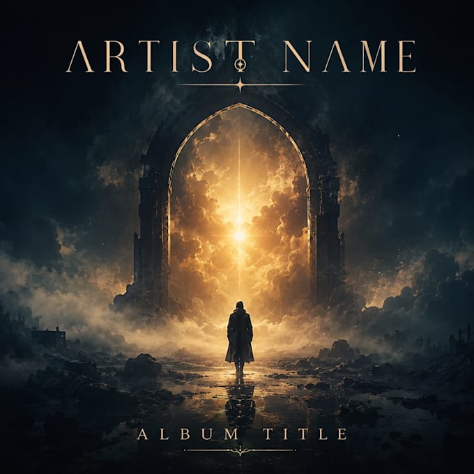 design a modern rap, trap or r and b album cover art