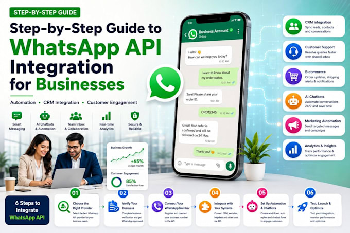 integrate whatsapp api flutter developer saas app chat automationapp integration