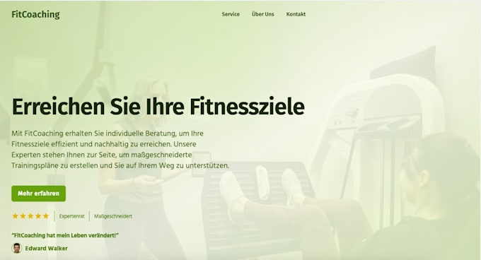 create a website for a profissional business