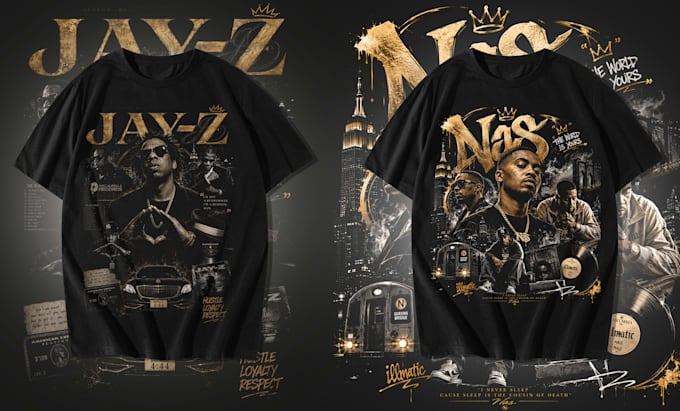 create bootleg vintage 90s rap tshirt designs for your brand
