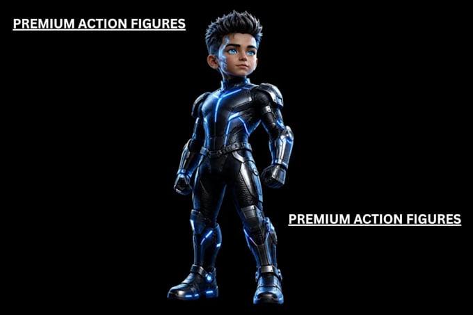 create custom 3d toy model, action figure and collectible figurine