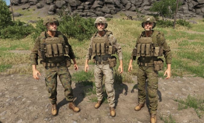 design a complete arma reforger server with custom mods