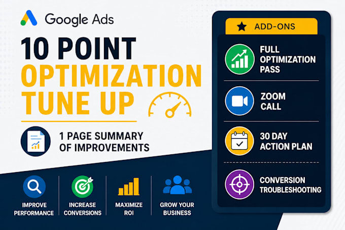 perform a quick 10 point google ad campaign optimization tune up