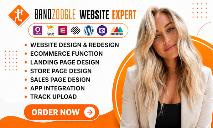 build banndzoogle website and a music website