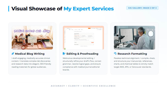 be your medical writer and manuscript editor