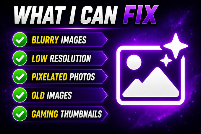 fix blurry images, upscale photos and improve image quality