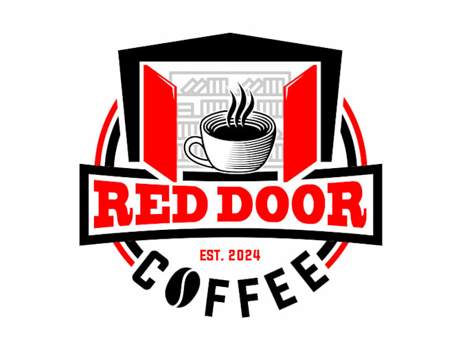 create a professional coffee shop logo design
