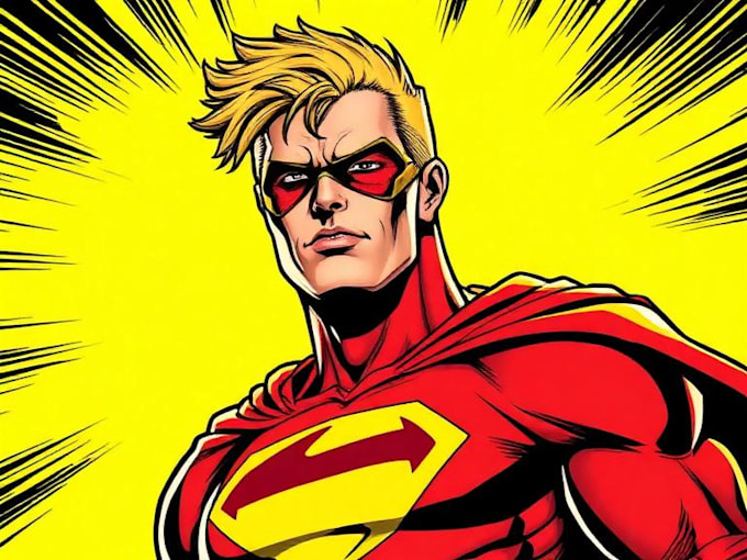 superhero character for comics