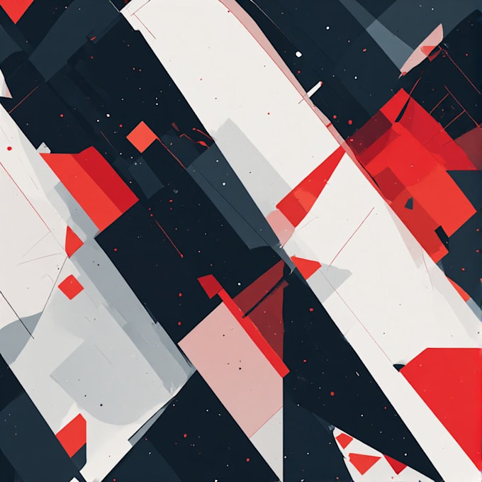 create abstract geometric digital art