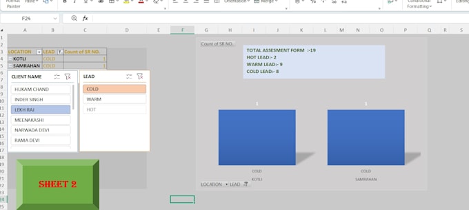 create excel reports and spreadsheets