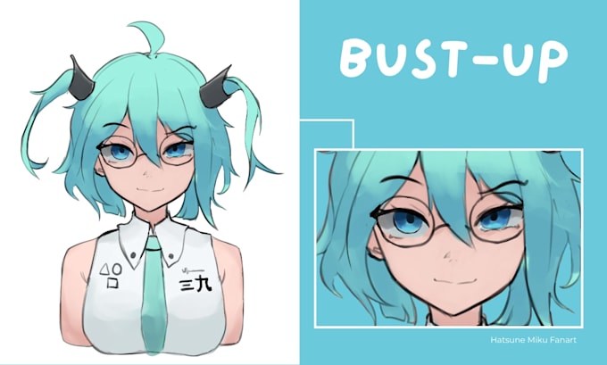 create an anime style character illustration for you