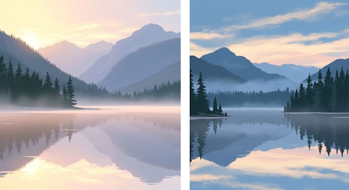 paint landscapes in watercolor