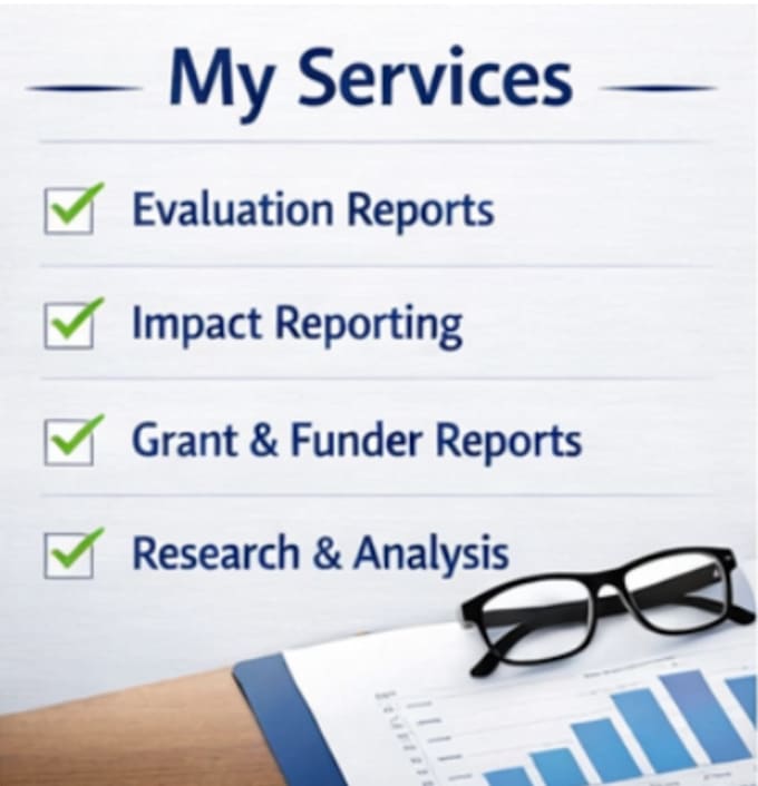 write a professional evaluation or impact report