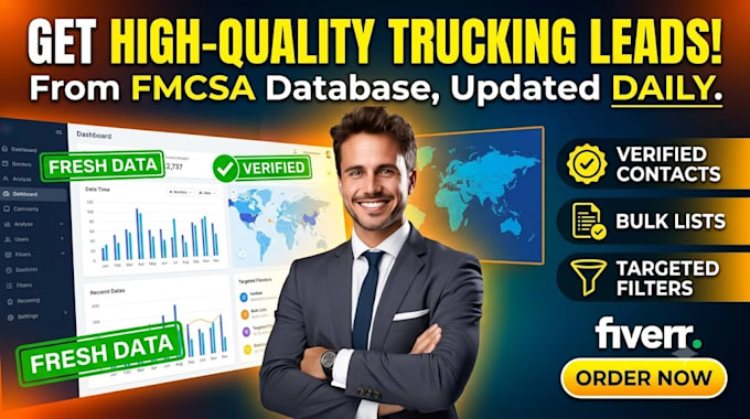 provide fresh trucking leads from fmcsa database for b2b lead generation