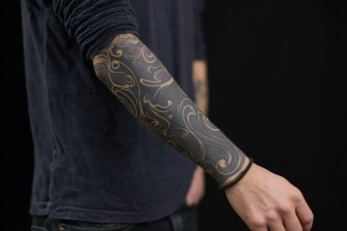 create a tattoo design of tattoo sleeve