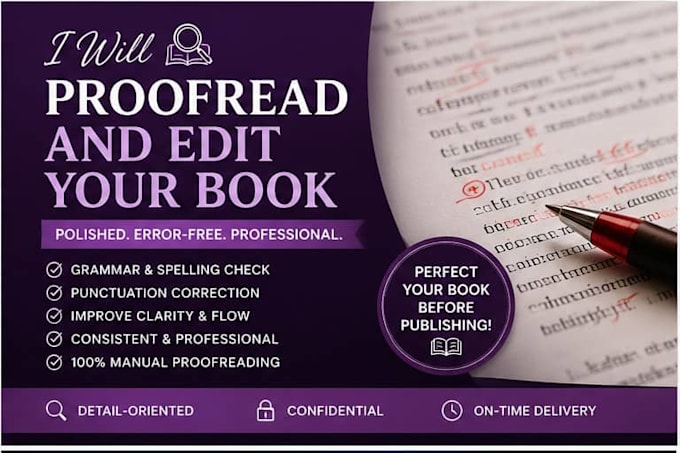 proofread and edit your book