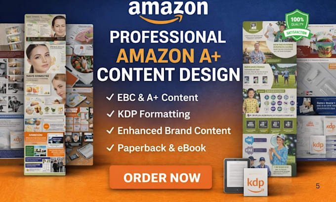 design professional amazon KDP a plus content that sells