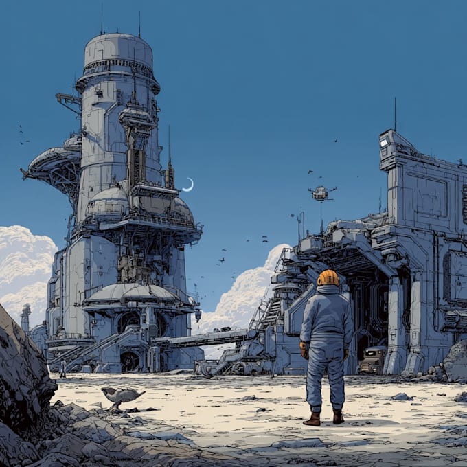design sci fi illustration and sci fi sci fi illustration