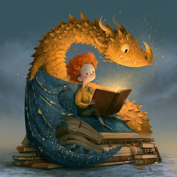draw children storybook illustration