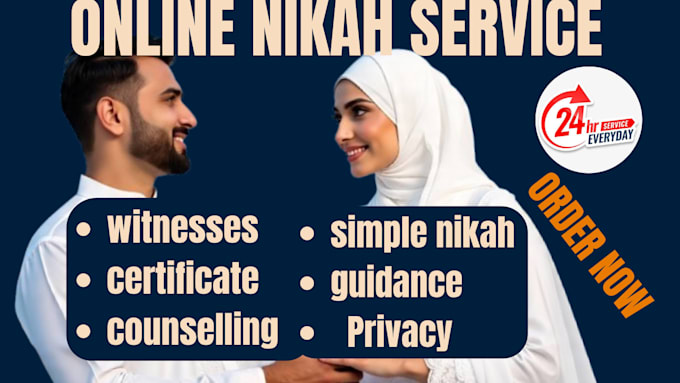 arrange your complete online nikah ceremony