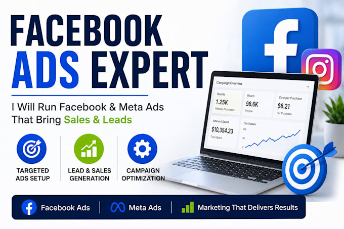 be your facebook ads manager and meta ads expert